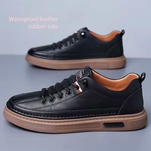Men's Stylish Casual Soft-Sole Black Business Leather Shoes