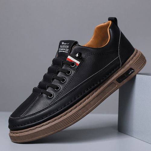 Men's Stylish Casual Soft-Sole Black Business Leather Shoes