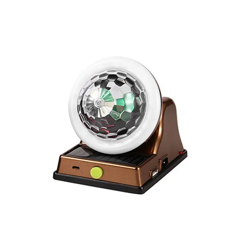 Disco Light Solar Charging Colorful Magic Ball RGB Atmosphere Light