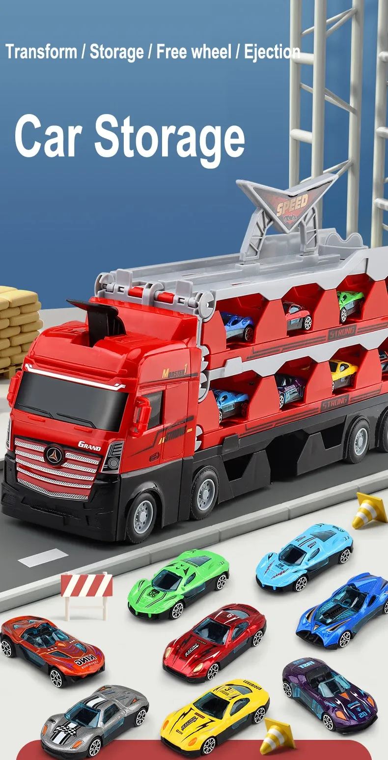 Big truck track ejection car