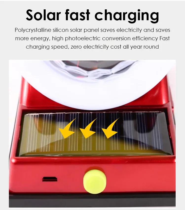 Disco Light Solar Charging Colorful Magic Ball RGB Atmosphere Light