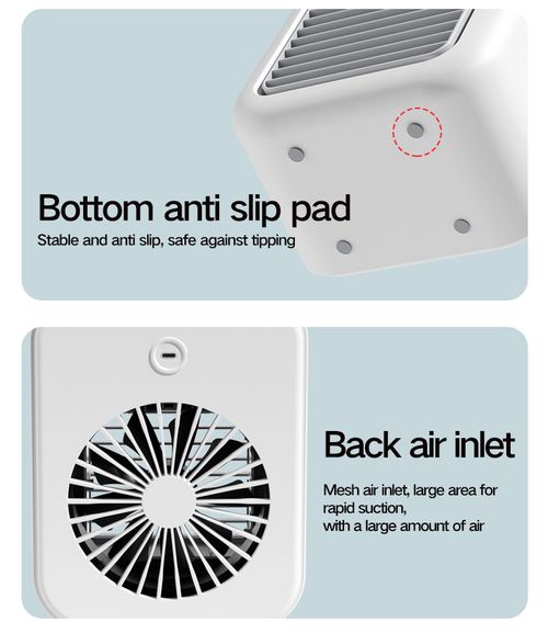 Desktop rechargeable portable cool air conditioning fan is cool