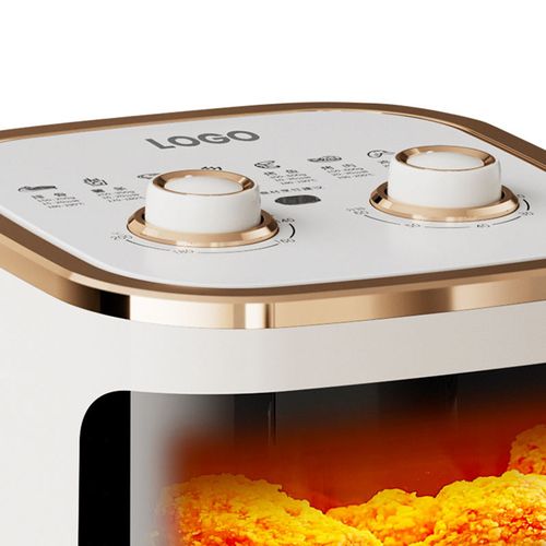 2024 New Air Fryer, New Smart Temperature Control Oven, Household Transparent Visual All-Glass Pot Electric Fryer.