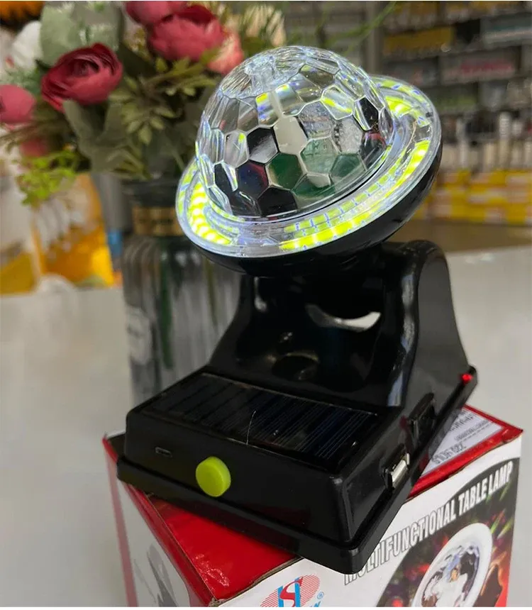 Disco Light Solar Charging Colorful Magic Ball RGB Atmosphere Light