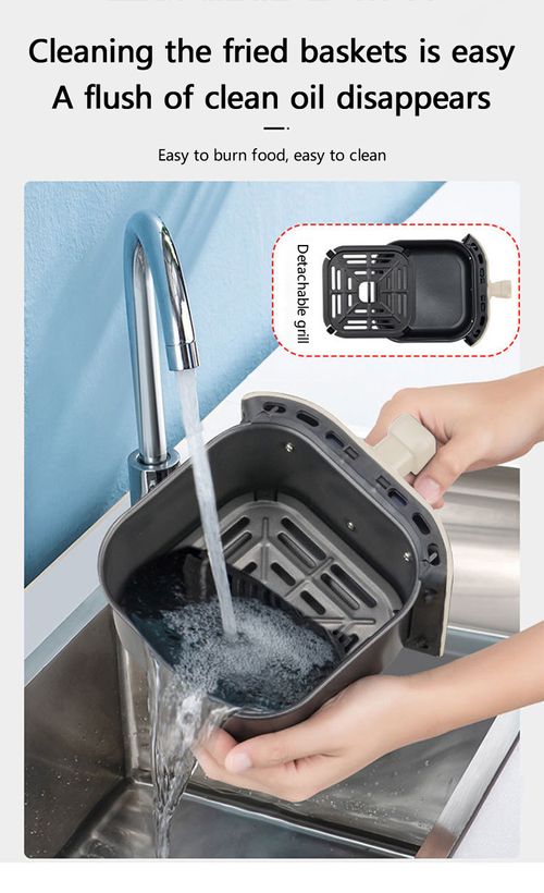 2024 New Air Fryer, New Smart Temperature Control Oven, Household Transparent Visual All-Glass Pot Electric Fryer.