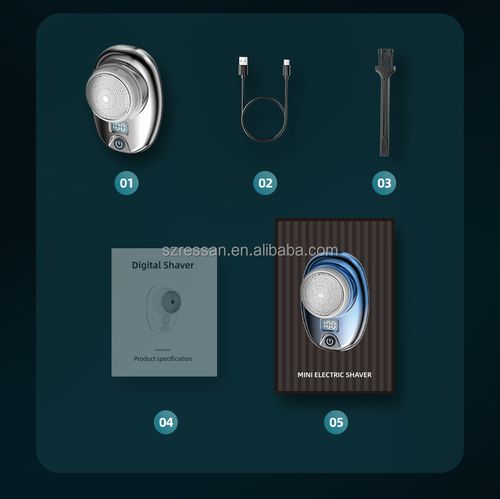 This stylish mini electric shaver offers long - lasting battery life with a visible battery display. It's washable, pocket - sized for easy portability, features a rotary design and comes with magnetic razor heads. Owning it will bring you a fresh feeling every day.