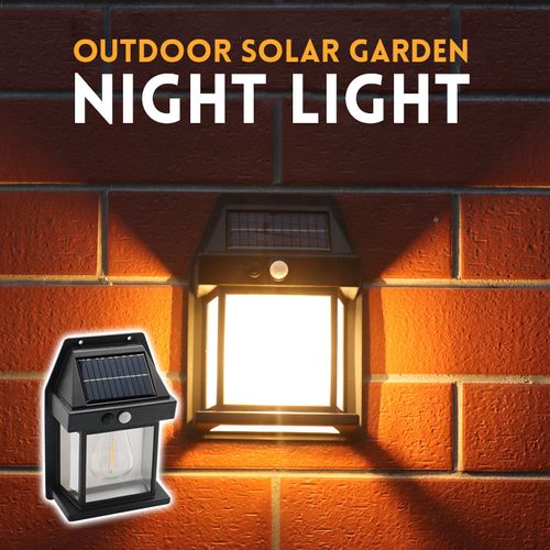 Outdoor solar human body sensor night light