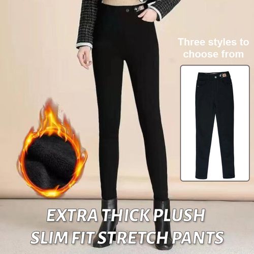 🎄Christmas promotion-40% OFF🎄Extra Thick Plush Slim Fit Stretch Pants