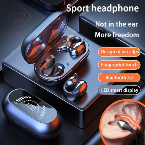 Wireless ear clip bone conduction headset