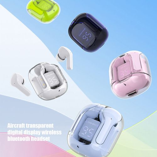 Transparent digital display wireless Bluetooth headset