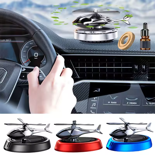 🚁 Helicopter Styling Solar Car air freshener Decorative Aromatherapy Car interior accessories Propeller rotary perfume diffuser