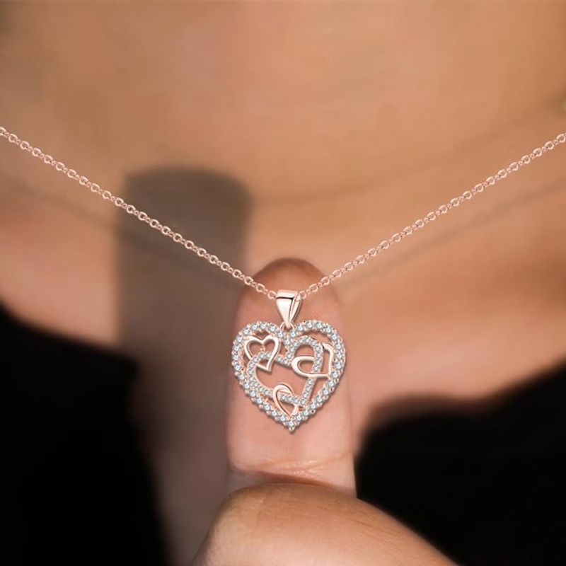 ✨Last Day Promotion 75% OFF💥👩‍❤️‍👩''Sisters of my soul & Friends of my heart''💕-Interlocking Hearts Necklace