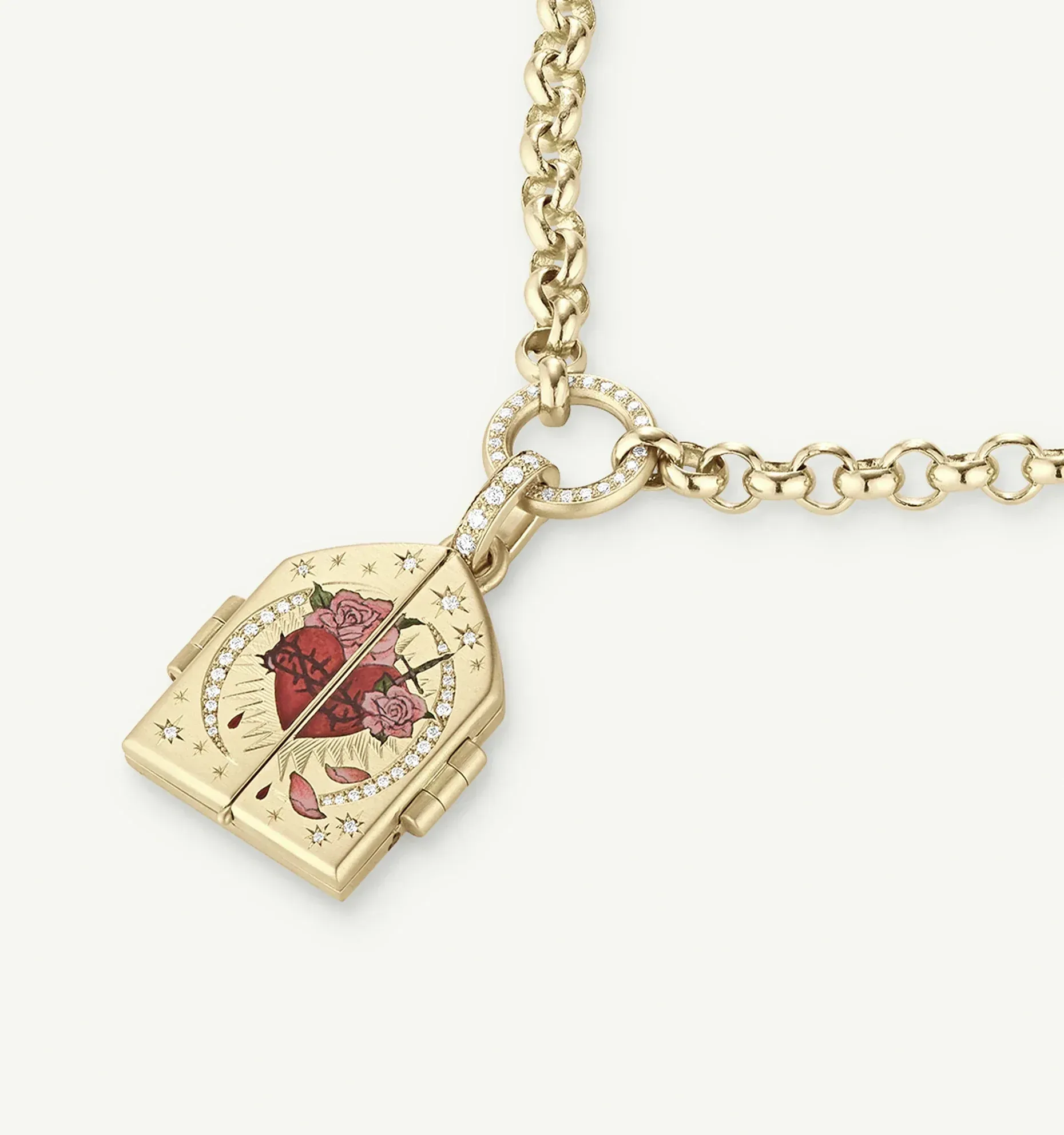 Thorn and Heart Necklace