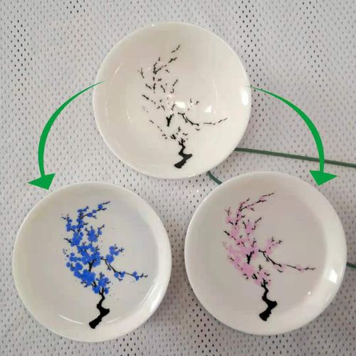 Chávena de chá chinesa de alta qualidade, cor de pré-aquecimento, tigela mágica, chávena de chá que muda de cor