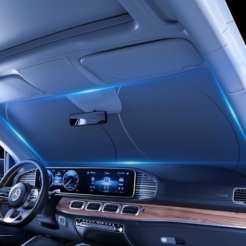 Pára-sol retrátil automático importado de nível nano à prova de luz para-sol de carro para-sol de janela frontal para-sol de carro