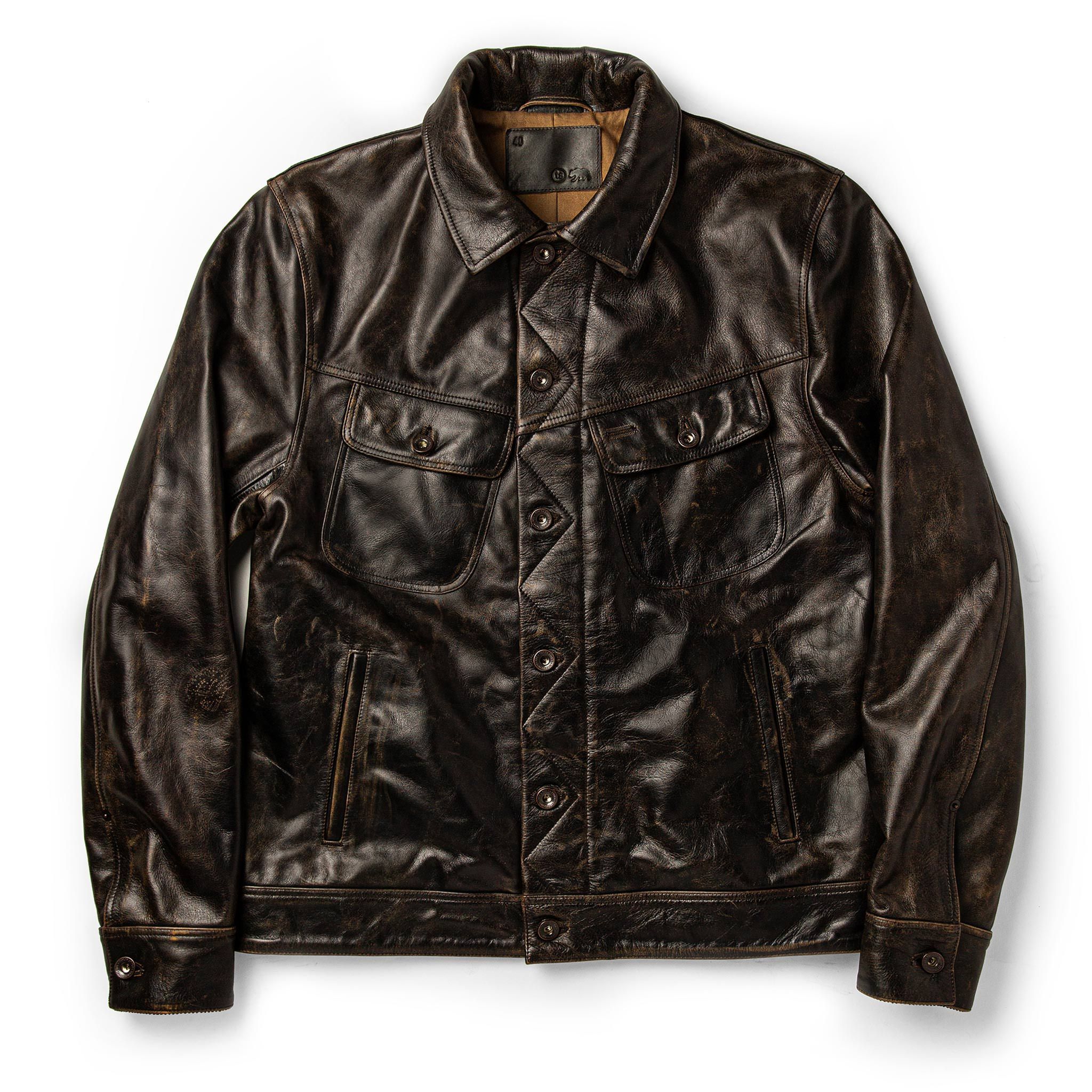 Ouown Long Haul Jacket in Cola Leather