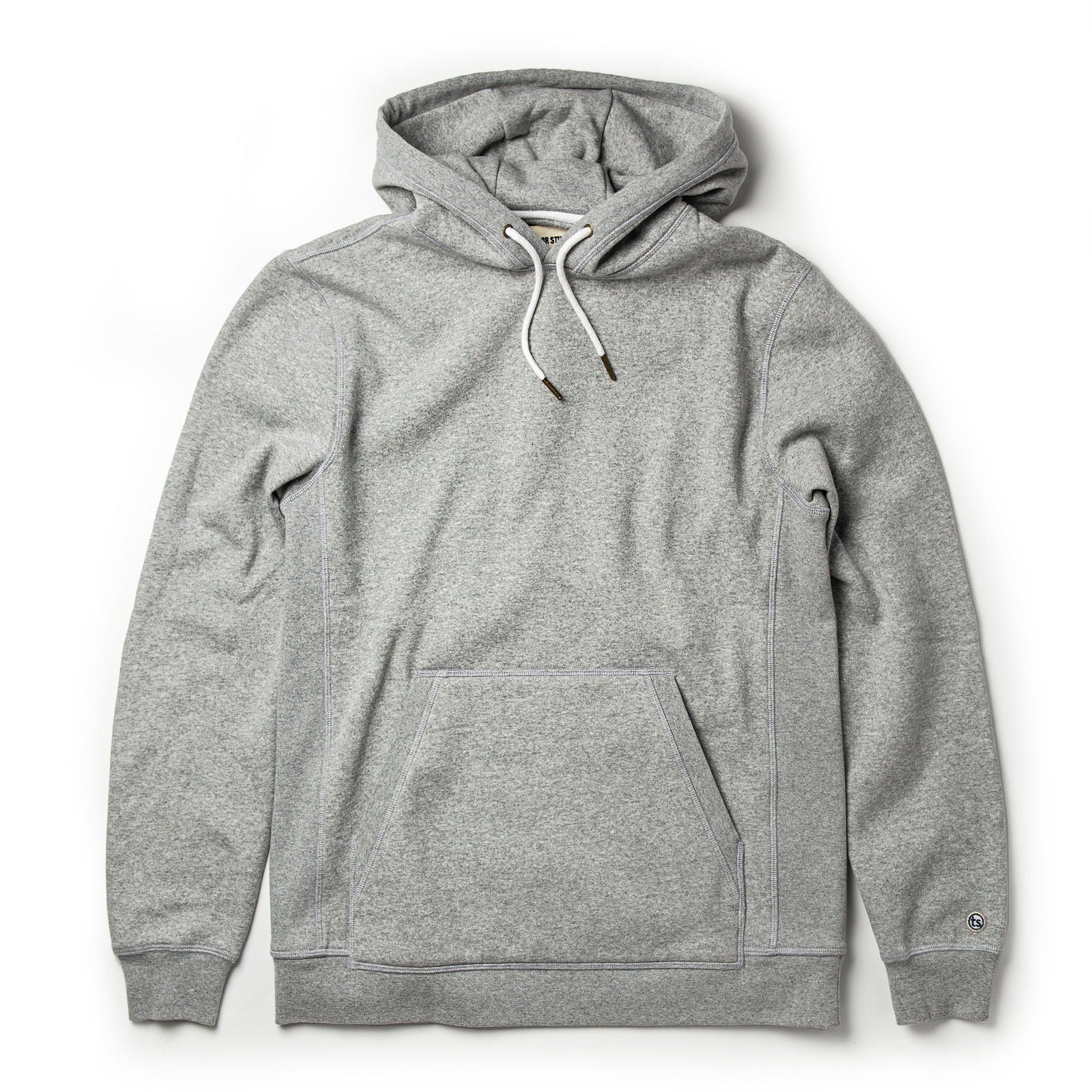 Ouown Heavy Bag Hoodie in Heather Grey Fleece