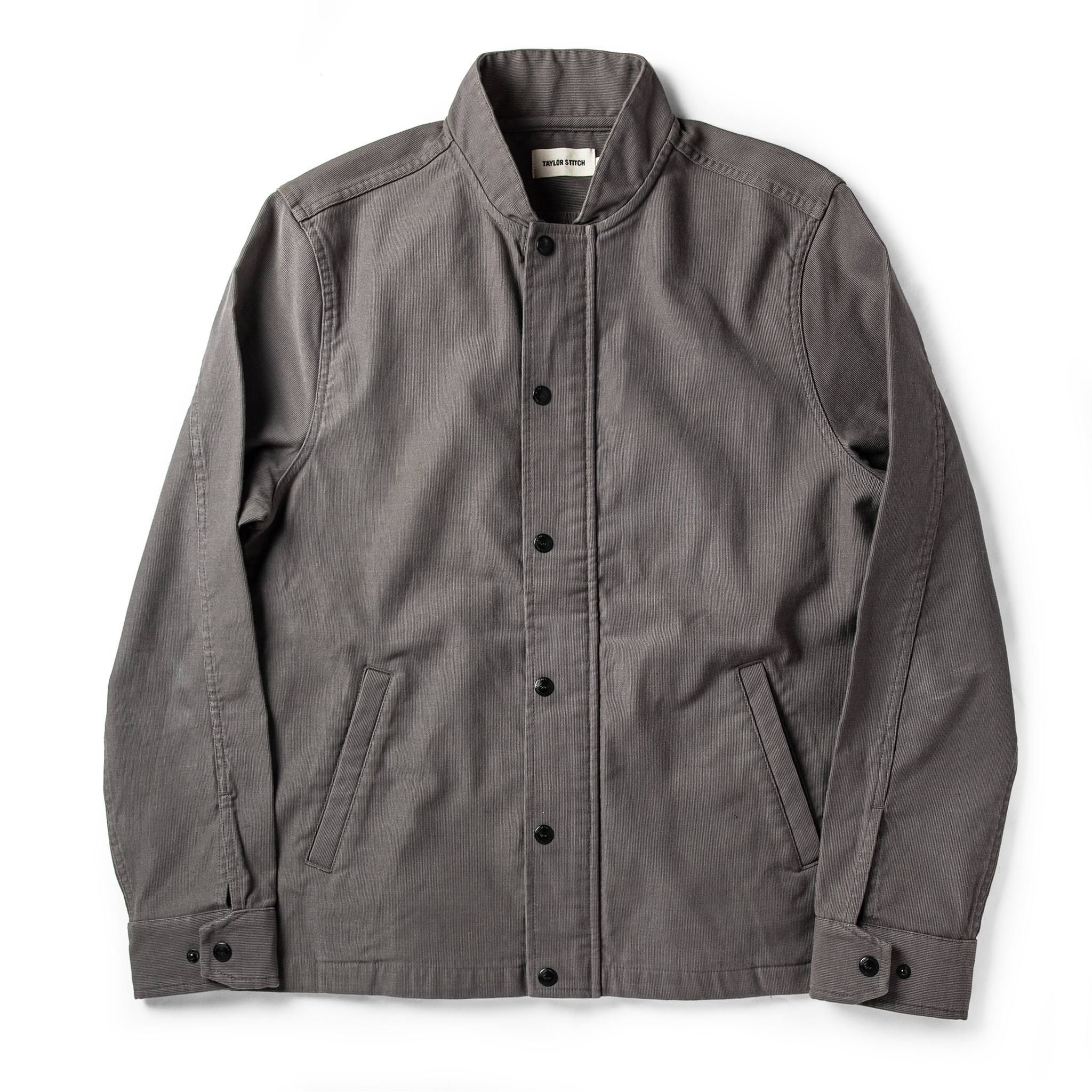 Ouown Bomber Jacket in Charcoal Jungle Cloth