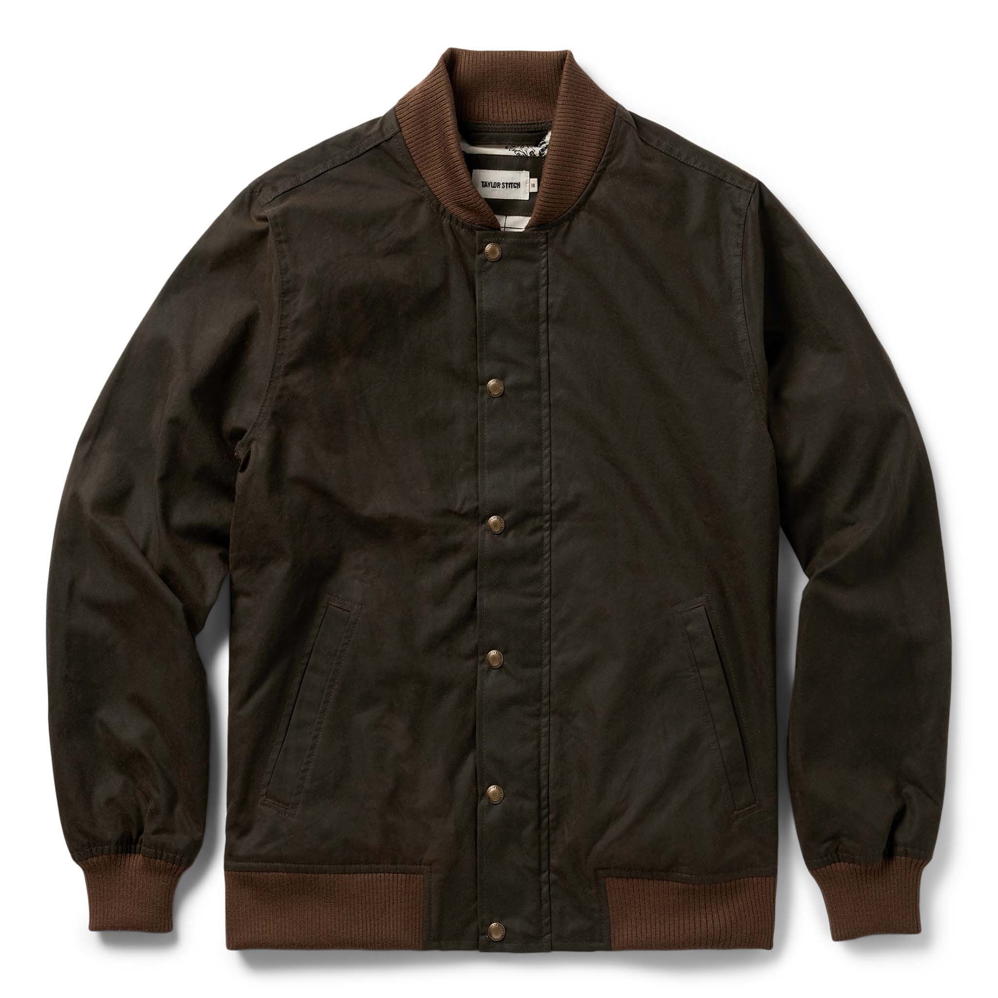 Ouown Bomber Jacket in Bark EverWax