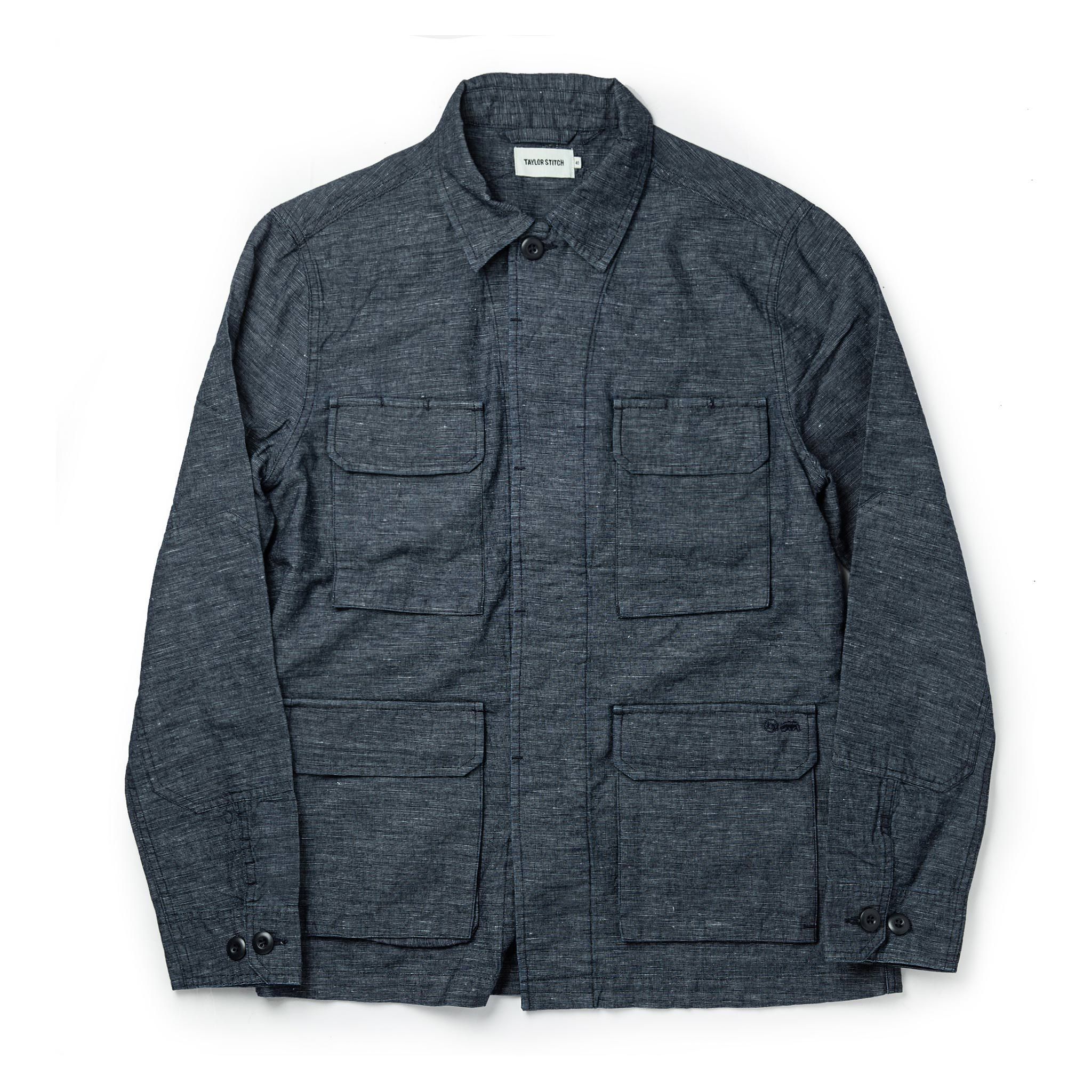 Ouown BDU Shirt Jacket in Indigo Slub