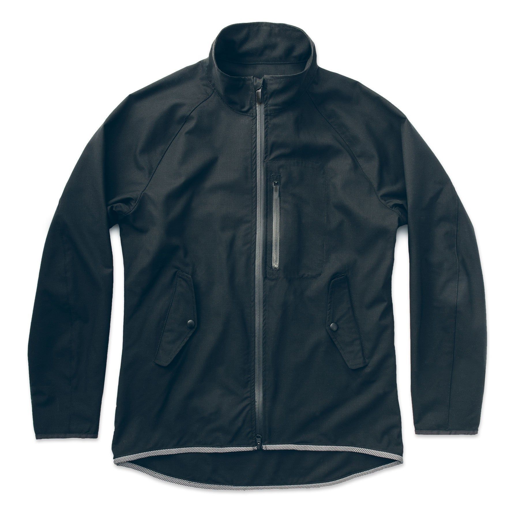 Ouown Civic Jacket in Black MerinoPerform™