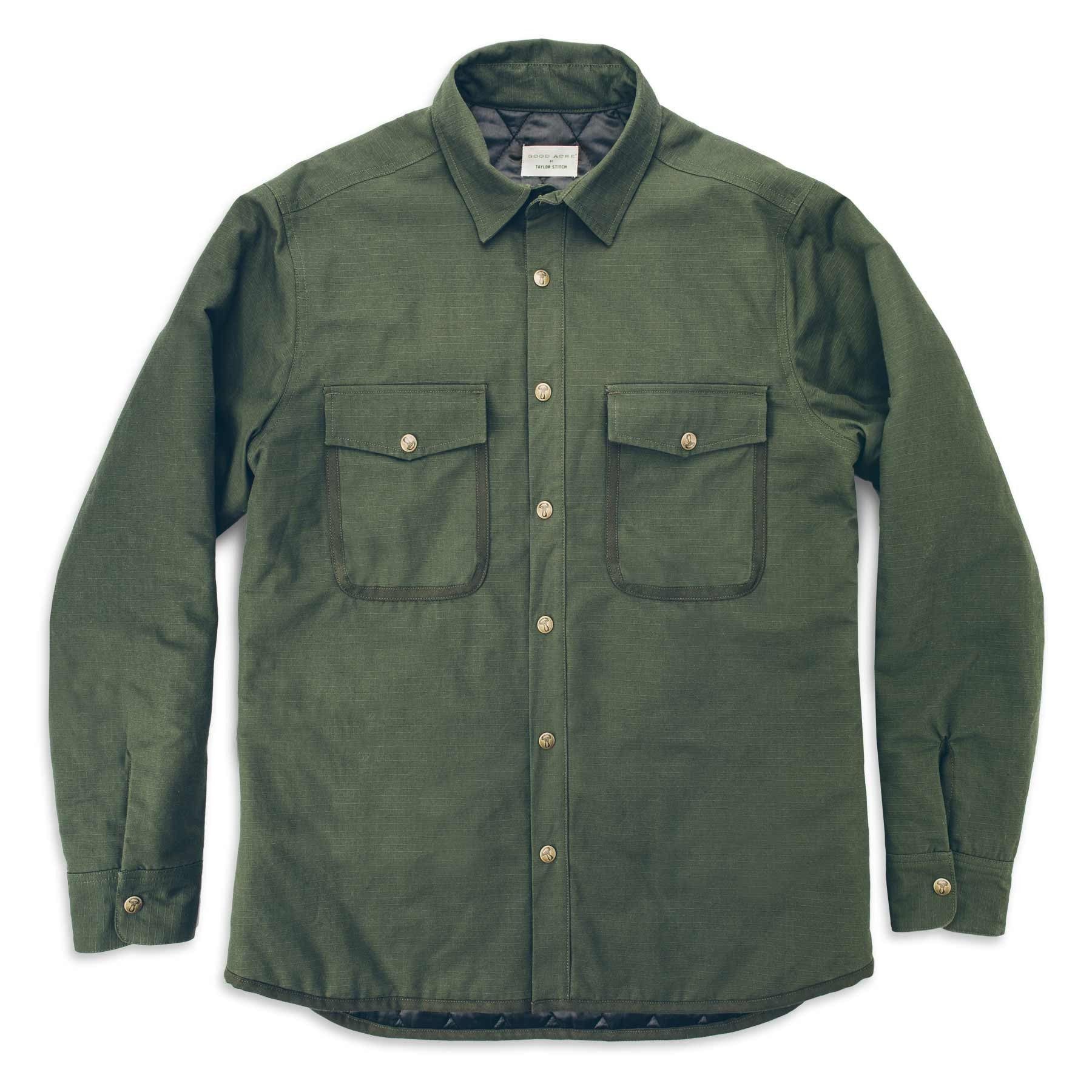 Ouown Chore Jacket in Army Ripstop Canvas