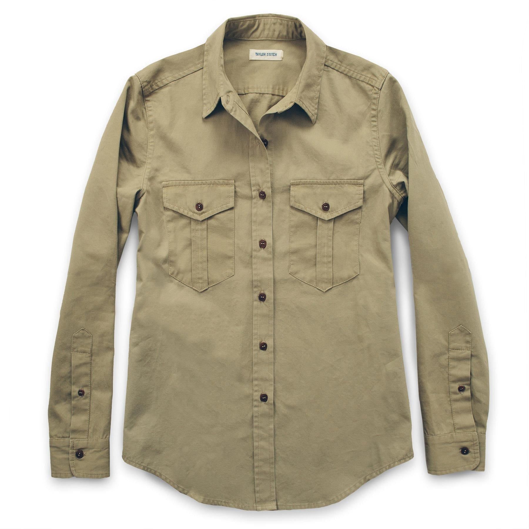 Ouown Andie Shirt in Tan Twill