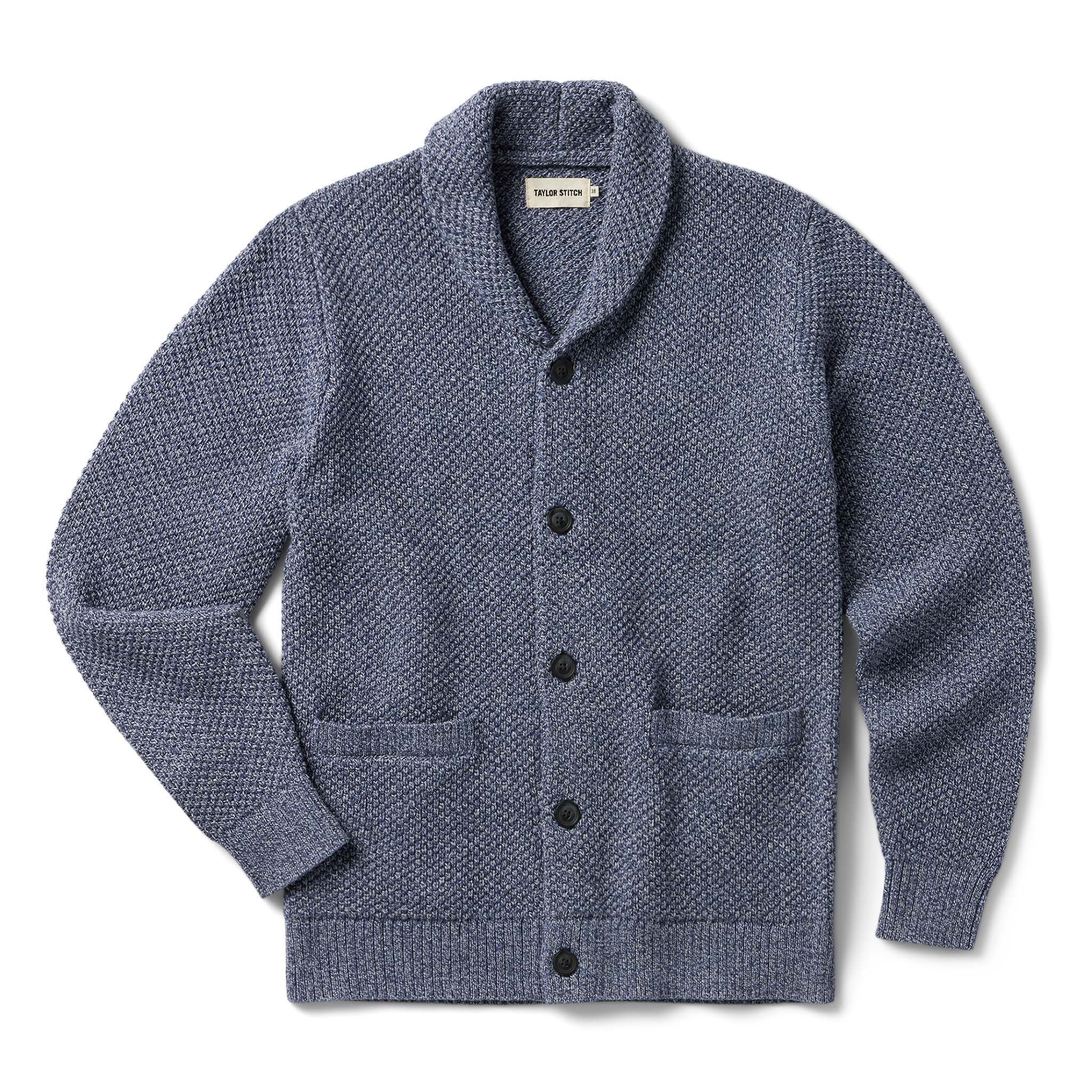 Ouown Crawford Sweater in Blue Melange