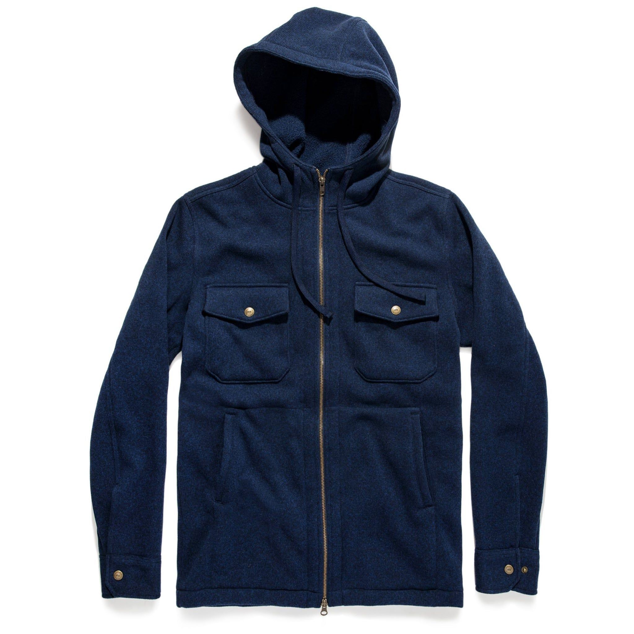 Ouown Big Sur Hoodie in Heather Navy