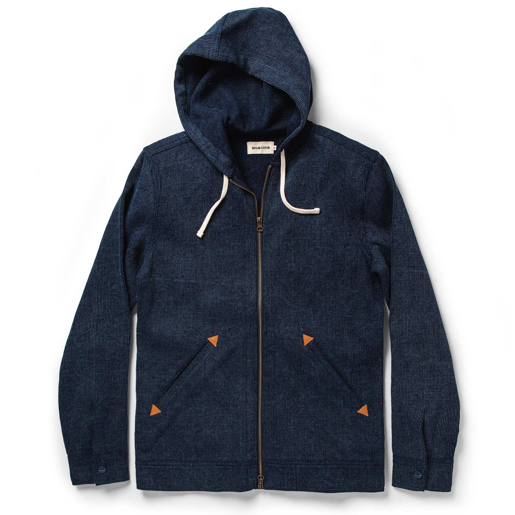 Ouown Après Hoodie in Indigo Waffle