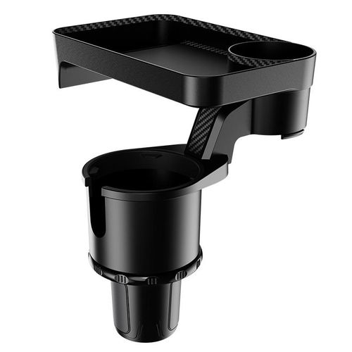Multifunctional 360 Swivel Adjustable Car Cup Holder Tray Interior Kit for Food Eating Beverage Holding Expandable Car