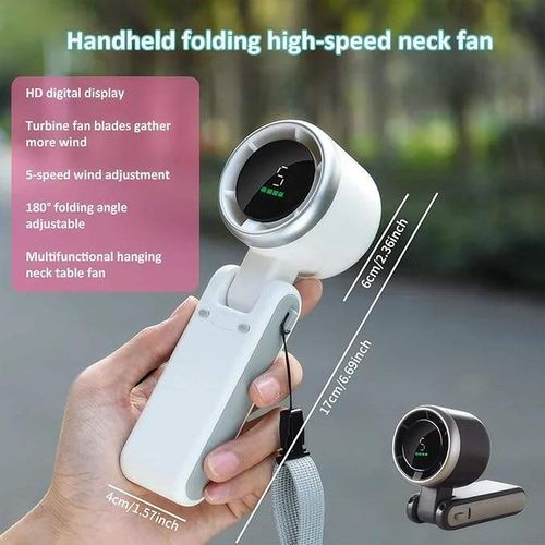 High Speed Handheld Turbo Fan Summer Cooling Rechargeable Mini Fan Foldable Mini Portable Fans