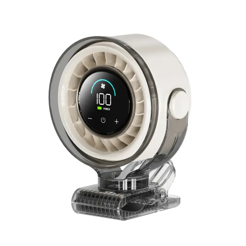 Portable Clip on Fan Desk Fan Multifunctional 100 Speeds Adjustable Mini Personal Fan Desktop Car Fan 5000mAh Rechargeable Battery Operated Digital Display Ultra Quiet Durable for Travel Office Car Gym Outdoor,dorm essentials,home essentials