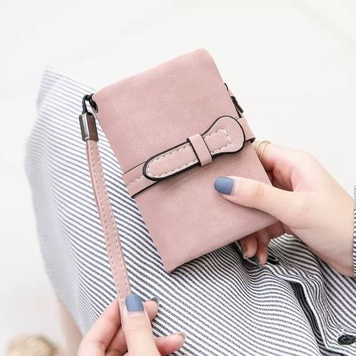 Leather Wallet for Women, Short Style 2026 New Arrival, Korean Version Cute Coin Purse, Foldable Small Wallet for Women