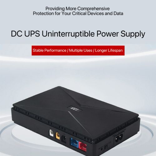 Mini UPS DC 8800mAh Backup & Surge Protector Uninterruptible Power for Router Modem POE Security Camera USB 5V|9V|12V