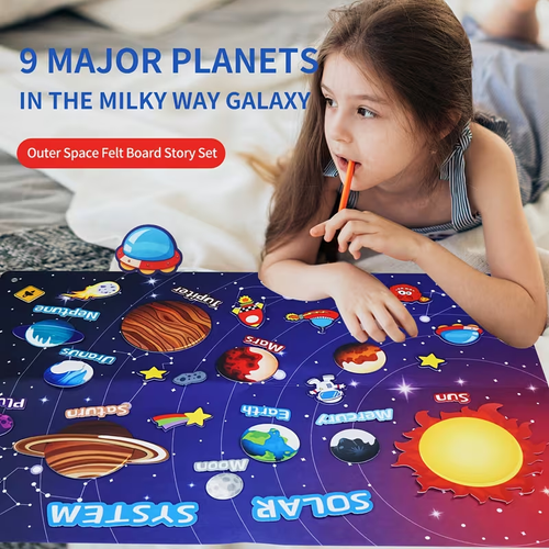 41pcs Space Sensory Board Story Set