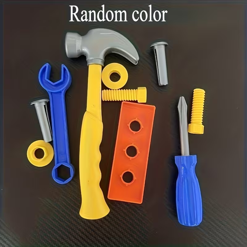 Ten-piece set of children's simulated repair tools
