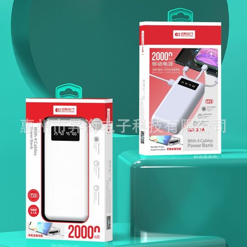 Ultra Capacity Power Bank 20000mAh Cargador Portatil With Cables Portable Charger For iphone Samsung Pixel Powerbank 50000mah