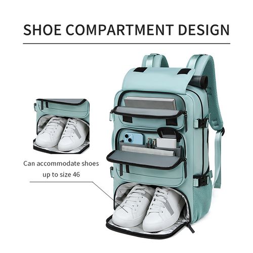 Activities Backpack with Shoe Barn Men Smart Travel Bag With USB Stylish Design Outdoor Large Capacity Casual Sports Backpack