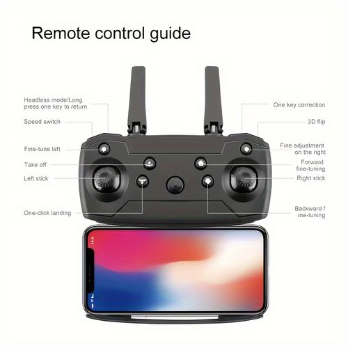 FPV Live Video,2-Battery Foldable RC Quadcopter Drone - Dual 4K Camera, App Control, Easy-to-Use for Adults and Kids - 2024 Newest Model with Long Flight Time
