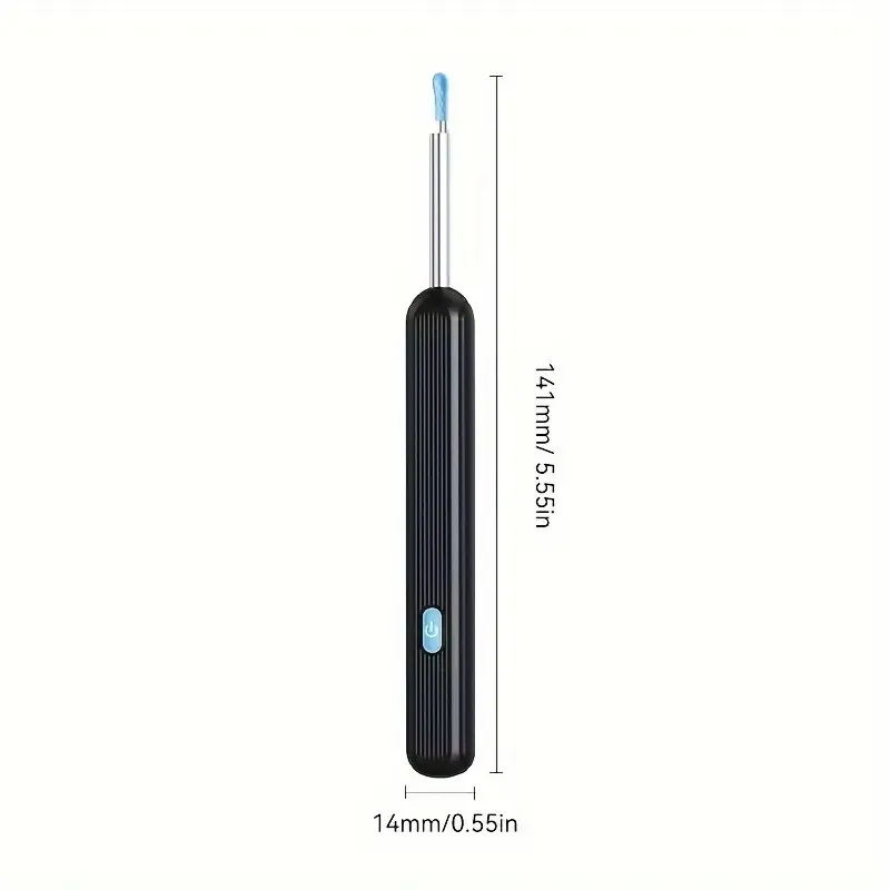 Visible ear cleaning tool, an earwax removal kit with 6 ear scoops, a visible ear cleaning tool with a camera and light, comes with a 9-piece ear scoop set, suitable for all mobile phones, safe and comfortable for cleaning ears