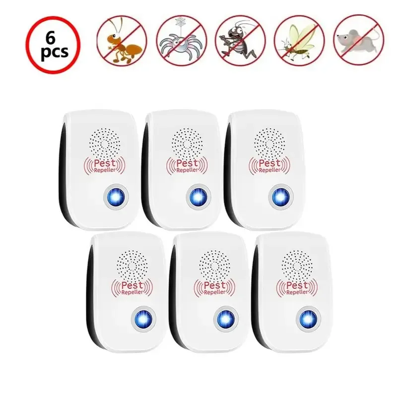 8 pieces of upgraded ultrasonic insect repellents, indoor ultrasonic insect repellents, electronic plug-in insect repellent controllers