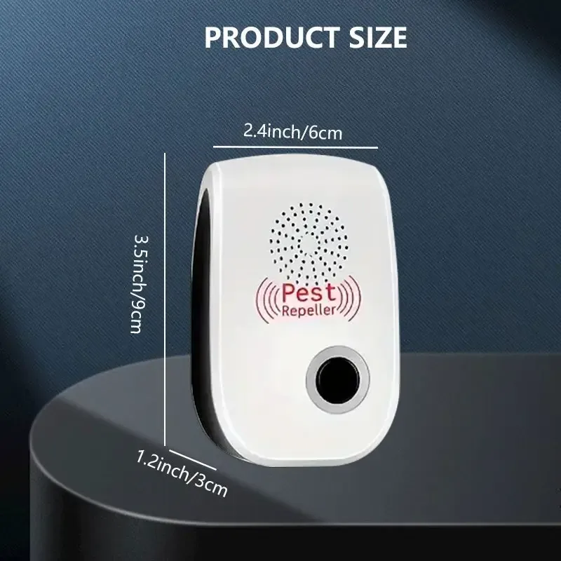 8 pieces of upgraded ultrasonic insect repellents, indoor ultrasonic insect repellents, electronic plug-in insect repellent controllers