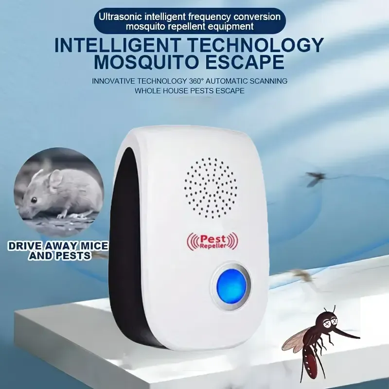 8 pieces of upgraded ultrasonic insect repellents, indoor ultrasonic insect repellents, electronic plug-in insect repellent controllers