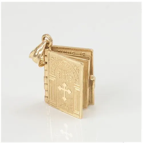 Collier croix biblique qui s'ouvre
