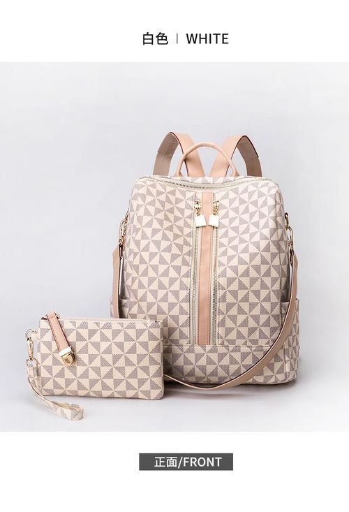 （Cinza claro）2025 Novo Modelo Clássico Terno Estilo Versátil Mochila com Travesseiro Dúplex Multifuncional Bolsa para Mulheres