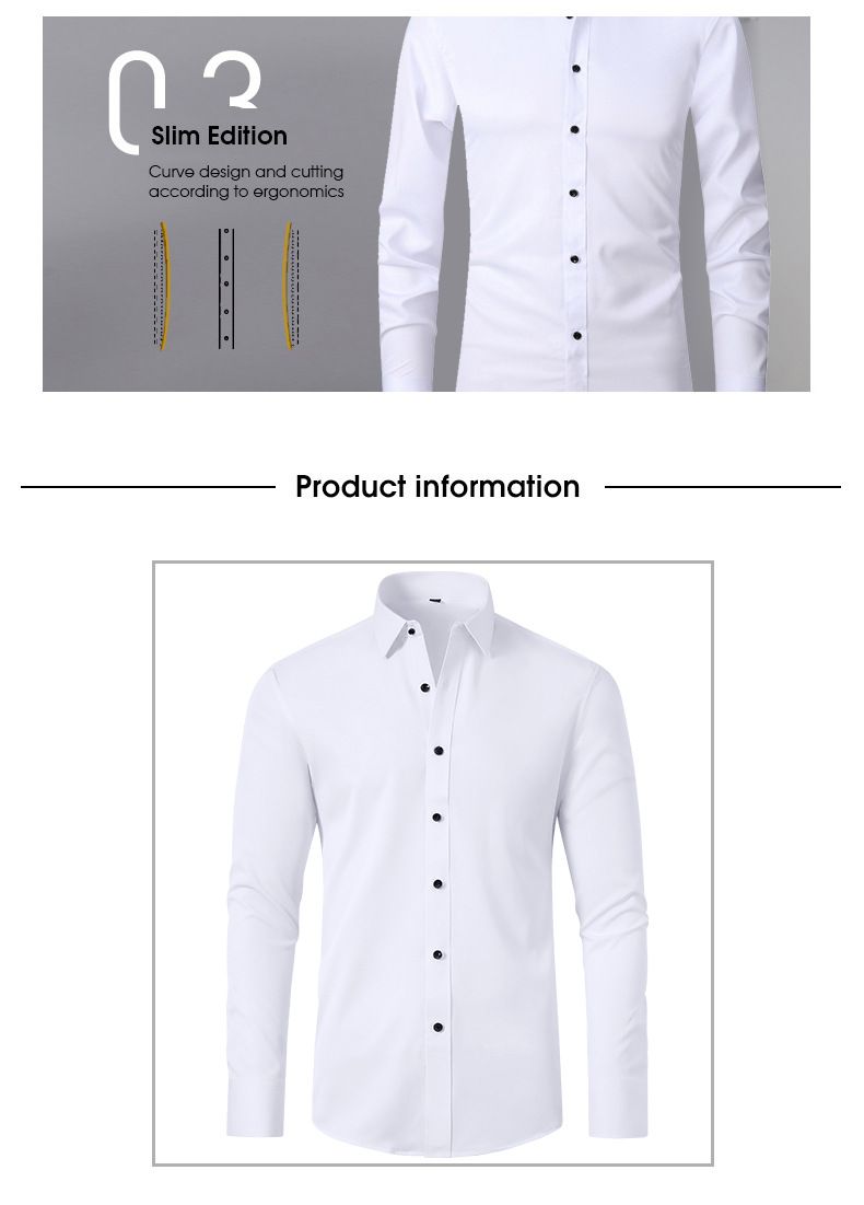 👔Men's shirts free ironing anti-wrinkle