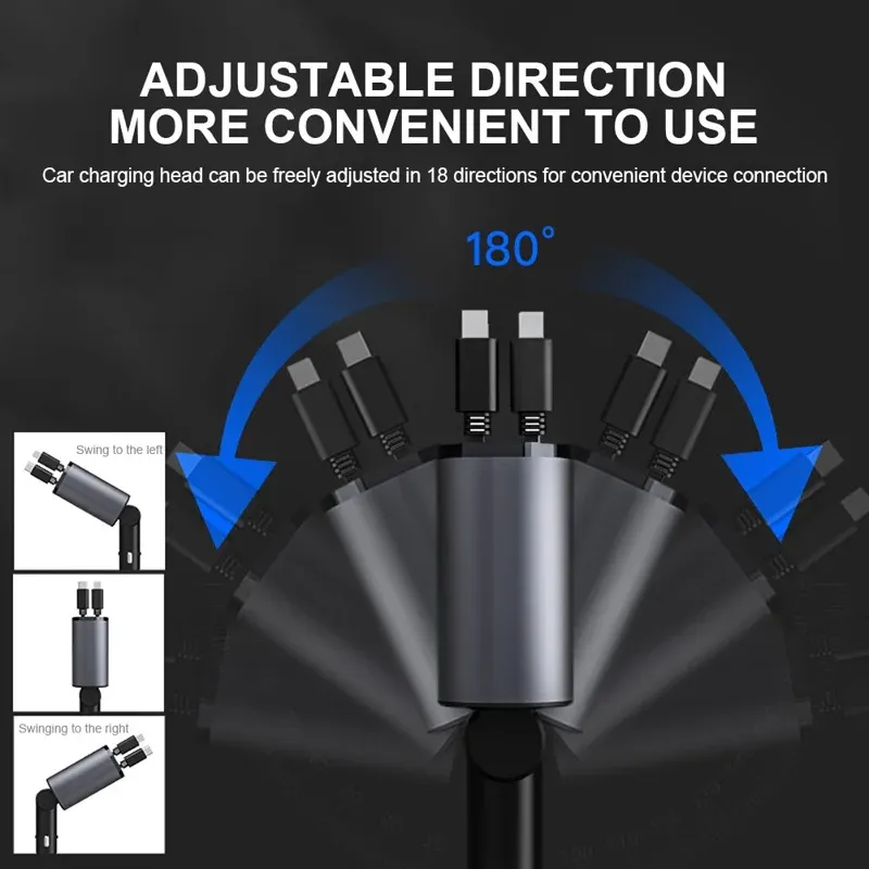 MJAA™-Fast Charge Retractable Car Charger