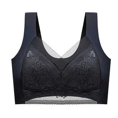 Women  lace ice silk bra