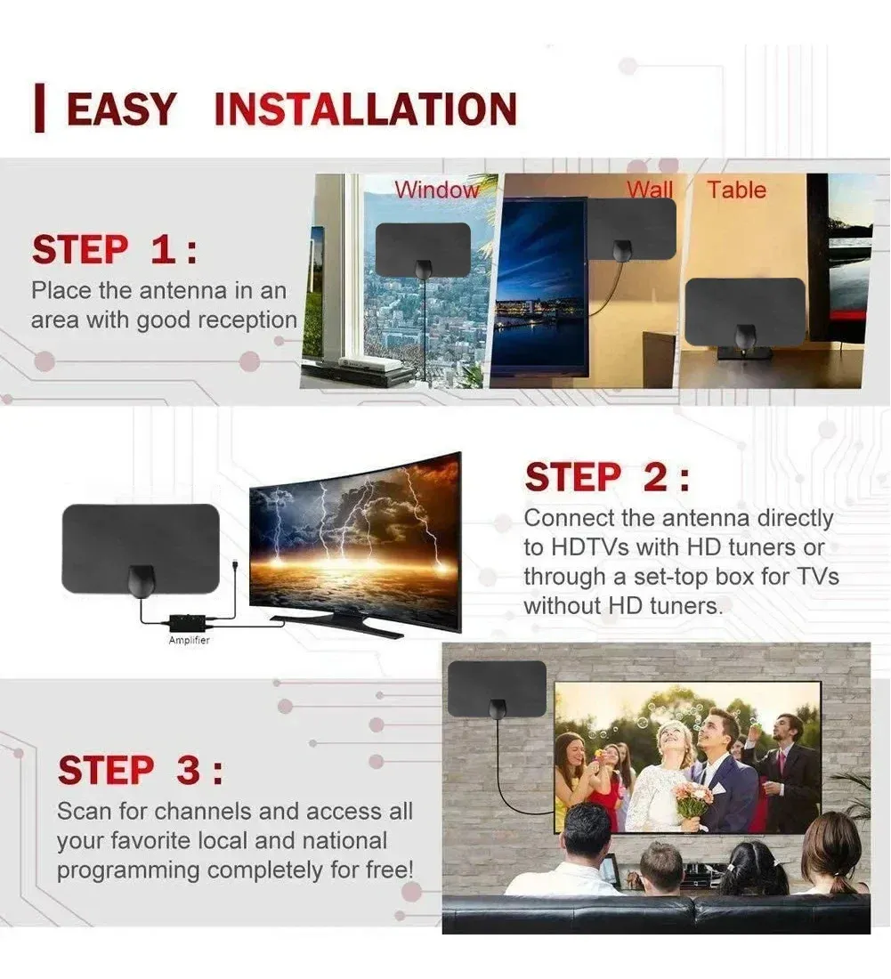 DIGITAL HDTV ANTENNA 4K✨(Hot Sale~)